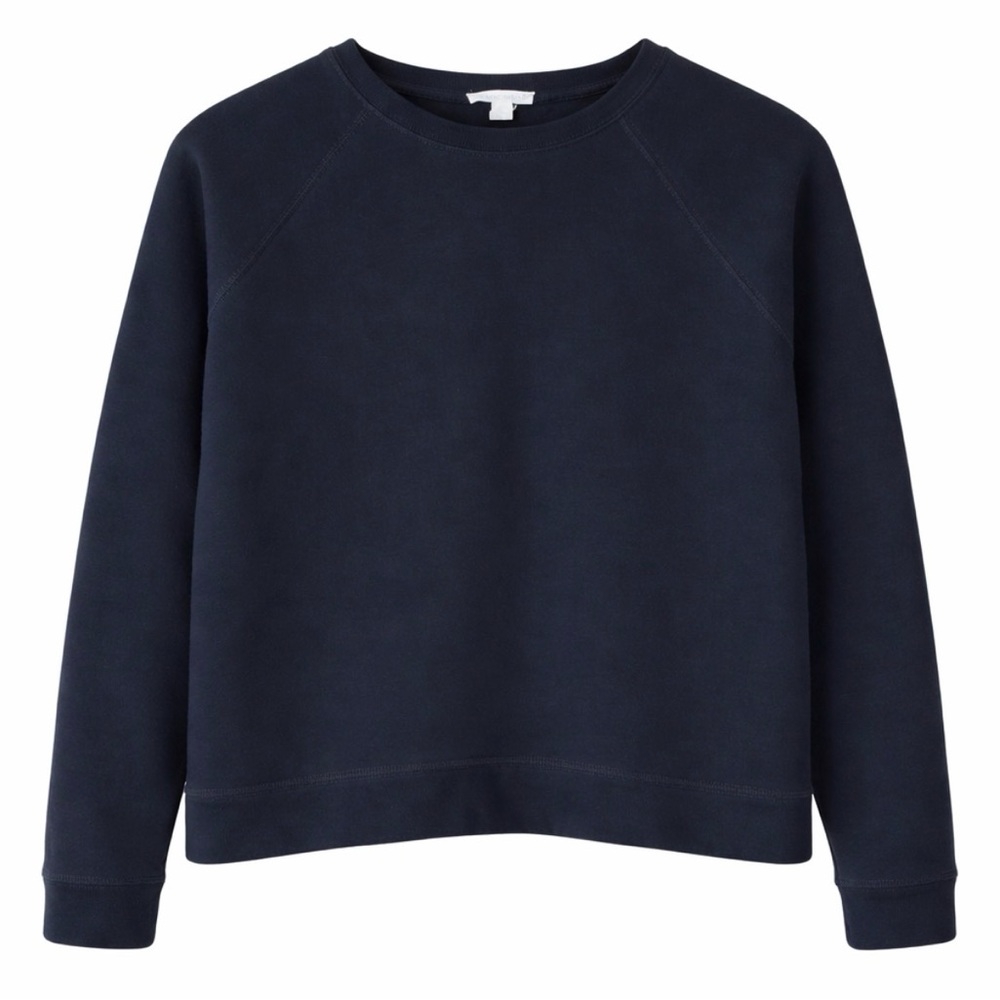 Eileen Fisher Black 100% Organic Cotton Sweatshirt XS - Picture 1 of 5